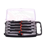 طقم مفكات 9قطعة الكتروني عاده+ صليبه+ نجمه CRV-550122